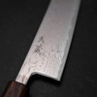 Gyuto AUS-10 Wave Nickel Damascus Sumi Urushi Handle 210mm-[Musashi]-[Japanese-Kitchen-Knives]