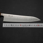 Gyuto AUS-10 Wave Nickel Damascus Sumi Urushi Handle 210mm-[Musashi]-[Japanese-Kitchen-Knives]
