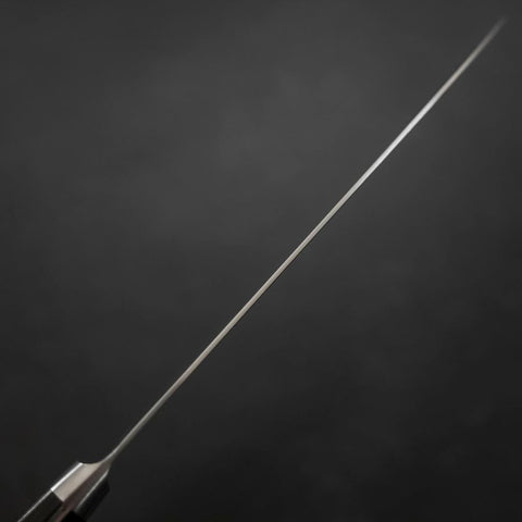 Gyuto AUS-10 Wave Nickel Damascus Western Brown Handle 210mm (8.3”)-[Musashi]-[Japanese-Kitchen-Knives]