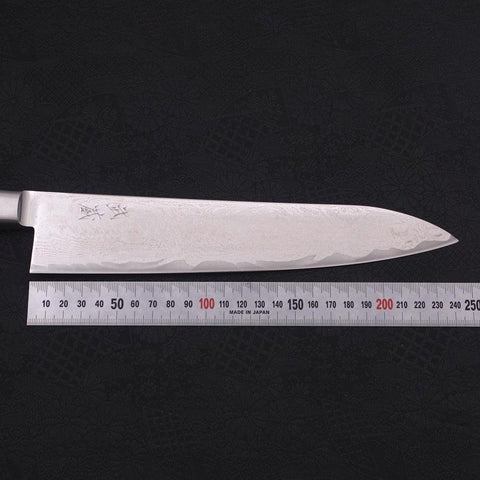 Gyuto AUS-10 Wave Nickel Damascus Western Handle 240mm-[Musashi]-[Japanese-Kitchen-Knives]
