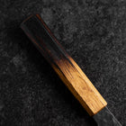 Gyuto AUS-8 Kurouchi Tsuchime Yaki Urushi Handle 200mm-[Musashi]-[Japanese-Kitchen-Knives]