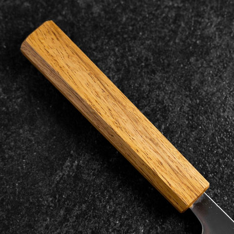 Gyuto AUS-8 Polished Oak Handle 210mm (8.3”)-[Musashi]-[Japanese-Kitchen-Knives]