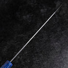 Gyuto AUS-8 Polished Ocean Blue Handle 210mm (8.3”)-[Musashi]-[Japanese-Kitchen-Knives]
