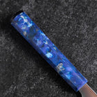 Gyuto AUS-8 Polished Ocean Blue Handle 210mm (8.3”)-[Musashi]-[Japanese-Kitchen-Knives]