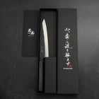 Gyuto Blue Steel #1 Kurouchi Dark Blue Urushi Handle 170mm-[Musashi]-[Japanese-Kitchen-Knives]
