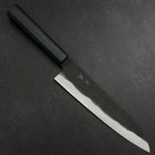 Gyuto Blue Steel #1 Kurouchi Dark Blue Urushi Handle 210mm (8.3”)-[Musashi]-[Japanese-Kitchen-Knives]