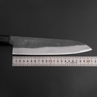 Gyuto Blue Steel #1 Kurouchi Stainless Clad Walnut Handle 210mm (8.3”)-[Musashi]-[Japanese-Kitchen-Knives]