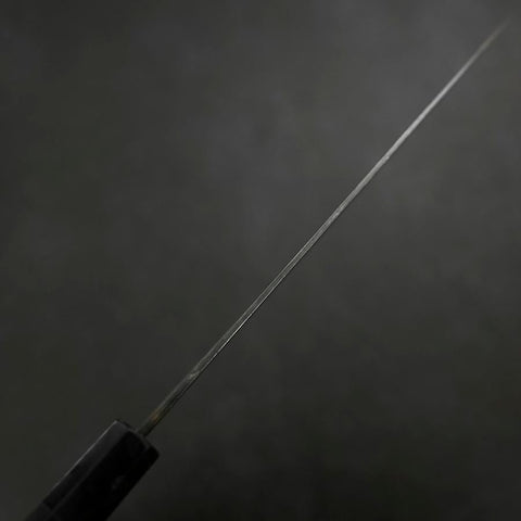 Gyuto Blue Steel #2 Kurouchi Buffalo Ebony Handle 210mm (8.3”)-[Musashi]-[Japanese-Kitchen-Knives]