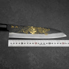 Gyuto Blue Steel #2 Kurouchi Chokin Dragon Buffalo Ebony Handle 210mm-[Musashi]-[Japanese-Kitchen-Knives]
