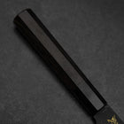Gyuto Blue Steel #2 Kurouchi Chokin Hannya Buffalo Ebony Handle 210mm (8.3”)-[Musashi]-[Japanese-Kitchen-Knives]