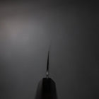 Gyuto Blue Steel #2 Kurouchi Chokin Sakura-Fuji Buffalo Ebony Handle 210mm (Asamura)-[Musashi]-[Japanese-Kitchen-Knives]