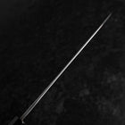 Gyuto Blue Steel #2 Kurouchi Chokin Ukiyo-E Buffalo Ebony Handle 210mm (Asamura)-[Musashi]-[Japanese-Kitchen-Knives]