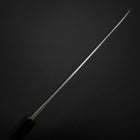 Gyuto Blue Steel #2 Kurouchi Stainless Clad Chokin Sakura-Fuji Buffalo Ebony Handle 210mm (8.3”)-[Musashi]-[Japanese-Kitchen-Knives]