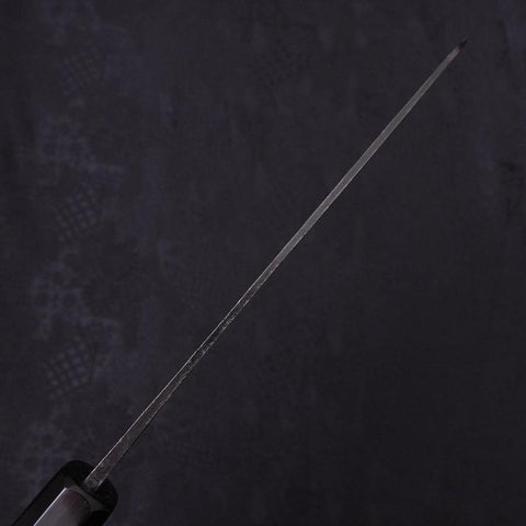 Gyuto Blue Super Kurouchi Buffalo Ebony Handle 180mm-[Musashi]-[Japanese-Kitchen-Knives]