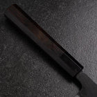 Gyuto Blue Super Kurouchi Damascus Buffalo Ebony Handle 210mm (8.3”)-[Musashi]-[Japanese-Kitchen-Knives]