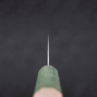 Gyuto Blue Super Polished Maple Green Handle 240mm-[Musashi]-[Japanese-Kitchen-Knives]