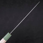 Gyuto Blue Super Polished Maple Green Handle 240mm-[Musashi]-[Japanese-Kitchen-Knives]