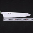 Gyuto Blue Super Polished Maple Green Handle 240mm-[Musashi]-[Japanese-Kitchen-Knives]