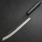 Gyuto Blue Steel #1 Kurouchi Dark Blue Urushi Handle 240mm-[Musashi]-[Japanese-Kitchen-Knives]