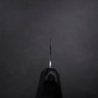 Gyuto Blue Steel #1 Suminagashi Buffalo Ebony Handle 240mm-[Musashi]-[Japanese-Kitchen-Knives]