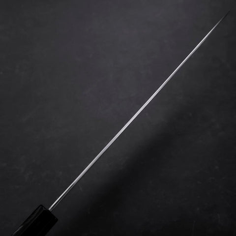 Gyuto Blue Steel #1 Suminagashi Buffalo Ebony Handle 240mm-[Musashi]-[Japanese-Kitchen-Knives]
