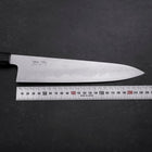 Gyuto Blue Steel #1 Suminagashi Buffalo Ebony Handle 240mm-[Musashi]-[Japanese-Kitchen-Knives]