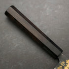 Gyuto Blue Steel #2 Chokin Kurouchi Sakura Fuji Buffalo Ebony Handle 210mm-[Musashi]-[Japanese-Kitchen-Knives]