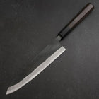 Gyuto Blue Steel #2 Kurouchi Buffalo Ebony Handle 210mm-[Musashi]-[Japanese-Kitchen-Knives]