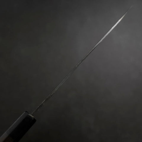 Gyuto Blue Steel #2 Kurouchi Buffalo Ebony Handle 210mm-[Musashi]-[Japanese-Kitchen-Knives]