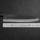 Gyuto Blue Steel #2 Kurouchi Buffalo Ebony Handle 210mm-[Musashi]-[Japanese-Kitchen-Knives]