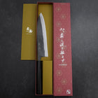 Gyuto Blue Steel #2 Kurouchi Buffalo Ebony Handle 210mm-[Musashi]-[Japanese-Kitchen-Knives]