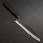 Gyuto Blue Steel #2 Kurouchi Buffalo Ebony Handle 210mm-[Musashi]-[Japanese-Kitchen-Knives]
