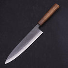 Gyuto Blue Steel #2 Kurouchi Sumi Urushi Handle 210mm-[Musashi]-[Japanese-Kitchen-Knives]