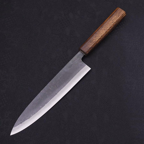 Gyuto Blue Steel #2 Kurouchi Sumi Urushi Handle 210mm-[Musashi]-[Japanese-Kitchen-Knives]