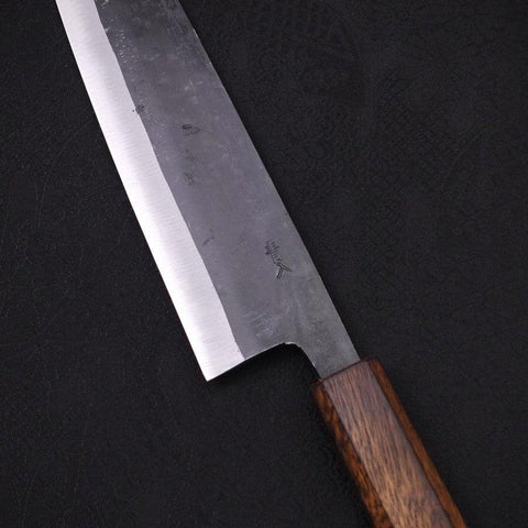 Gyuto Blue Steel #2 Kurouchi Sumi Urushi Handle 210mm-[Musashi]-[Japanese-Kitchen-Knives]