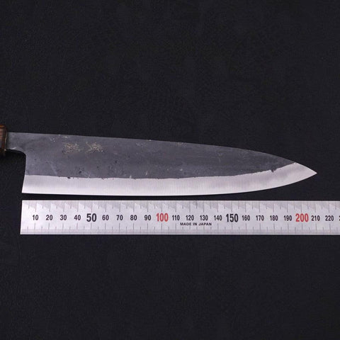 Gyuto Blue Steel #2 Kurouchi Sumi Urushi Handle 210mm-[Musashi]-[Japanese-Kitchen-Knives]