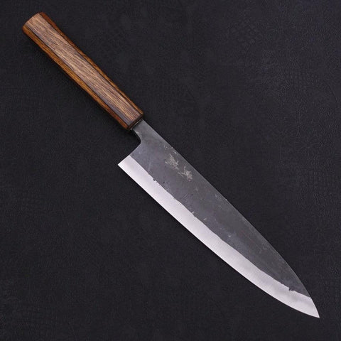 Gyuto Blue Steel #2 Kurouchi Sumi Urushi Handle 210mm-[Musashi]-[Japanese-Kitchen-Knives]