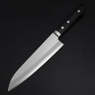 Gyuto Chromax Polished Black Western Handle 180mm (7”)-[Musashi]-[Japanese-Kitchen-Knives]