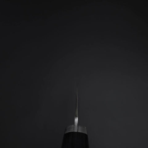 Gyuto Chromax Polished Black Western Handle 180mm (7”)-[Musashi]-[Japanese-Kitchen-Knives]