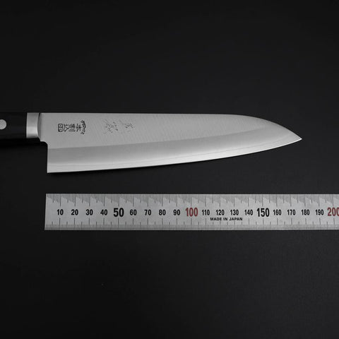 Gyuto Chromax Polished Black Western Handle 180mm (7”)-[Musashi]-[Japanese-Kitchen-Knives]