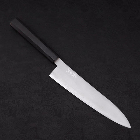 Gyuto HAP-40 Polished Buffalo Ebony Handle 210mm (8.3”)-[Musashi]-[Japanese-Kitchen-Knives]