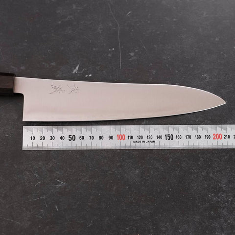 Gyuto HAP-40 Polished Ebony Handle 210mm-[Musashi]-[Japanese-Kitchen-Knives]