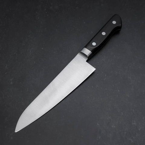 Gyuto Molybdenum Polished Western Black Handle 180mm-[Musashi]-[Japanese-Kitchen-Knives]