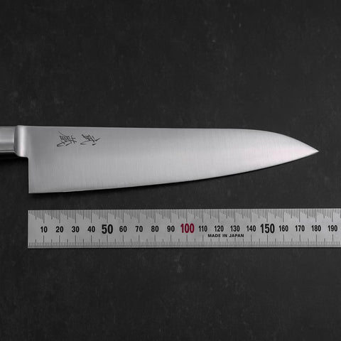 Gyuto Molybdenum Polished Western Black Handle 180mm-[Musashi]-[Japanese-Kitchen-Knives]