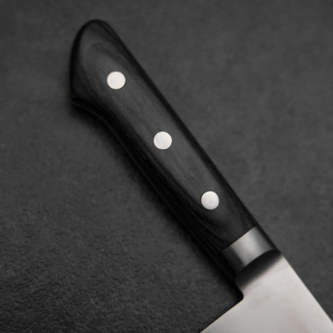 Gyuto Molybdenum Polished Western Purple Handle 210mm (8.3”)-[Musashi]-[Japanese-Kitchen-Knives]