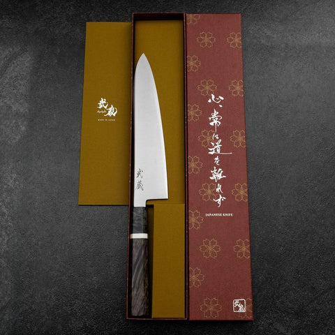 Gyuto SG-2 Polished Maple Handle 210mm (8.3”)-[Musashi]-[Japanese-Kitchen-Knives]