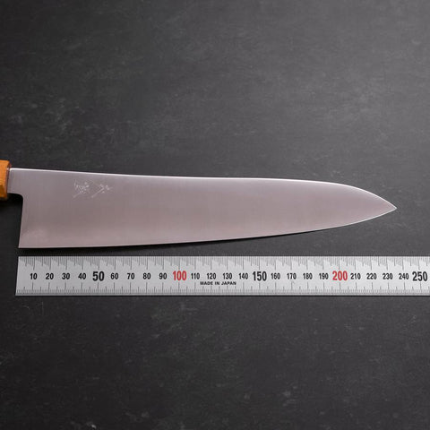 Gyuto SG-2 Polished Yellow Maple Handle 240mm-[Musashi]-[Japanese-Kitchen-Knives]