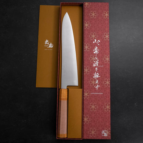 Gyuto SG-2 Polished Yellow Maple Handle 240mm-[Musashi]-[Japanese-Kitchen-Knives]