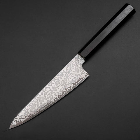 Gyuto SLD Black Damascus Ebony Handle 150mm (5.9”)-[Musashi]-[Japanese-Kitchen-Knives]
