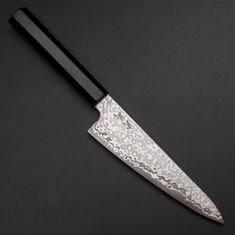 Gyuto SLD Black Damascus Ebony Handle 150mm (5.9”)-[Musashi]-[Japanese-Kitchen-Knives]